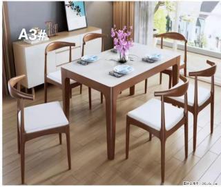 T08高级长方桌，胡桃色  1.35米带炉一桌四椅650元，现货11套。 - 巴彦淖尔盟28生活网 bycem.28life.com